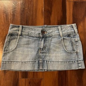 Micro Mini Denim Skirt Y2K